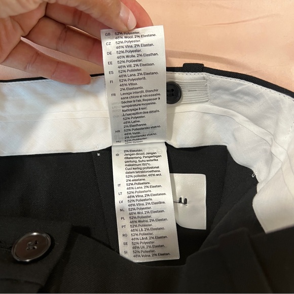 NWT COS Black Wool Barrel Ankle Pants - Picture 11 of 16